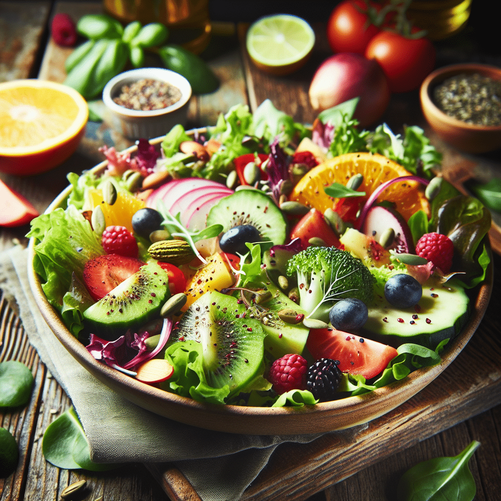 Salade pour maigrir du ventre - crédits Dall E 3