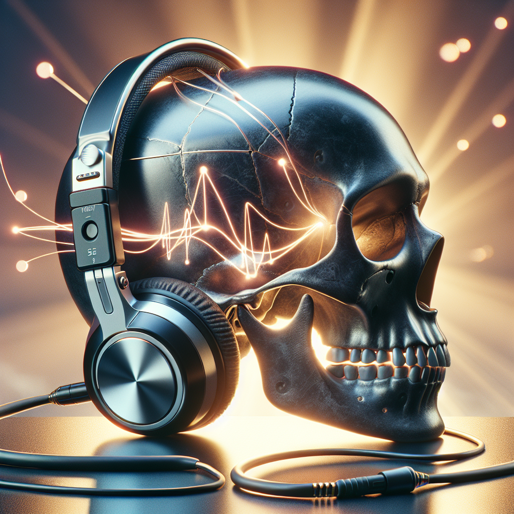 Casque à conduction osseuse danger - crédits Dall E 3