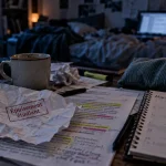 Burn out étudiant : bureau surchargé, épuisement en chambre d’étudiant